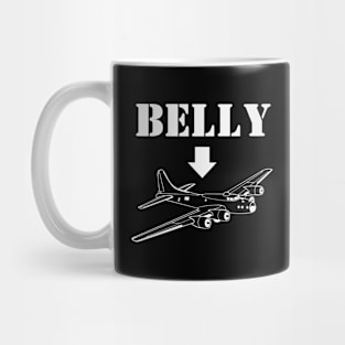 Belly Bomber funny food airplane joke Mug